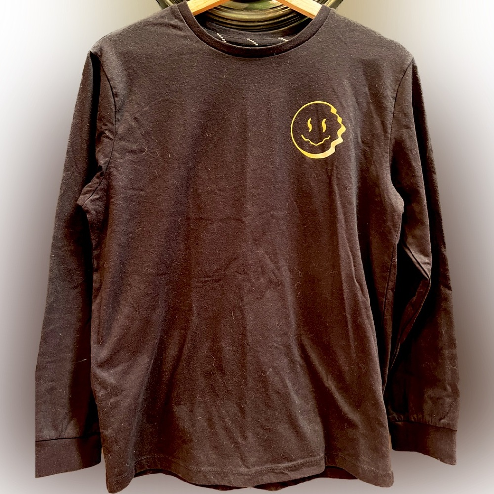 Preppy Smiley Face Long Sleeve Tee